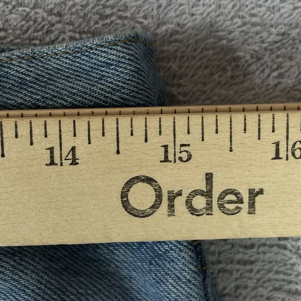 Levi's Premium 501 '90s Selvedge Jeans Women's W28 L32 Big E Destroyed Mid-Rise